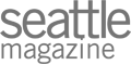 The image features the logo for "Seattle Magazine" in a grey, minimalist font style.